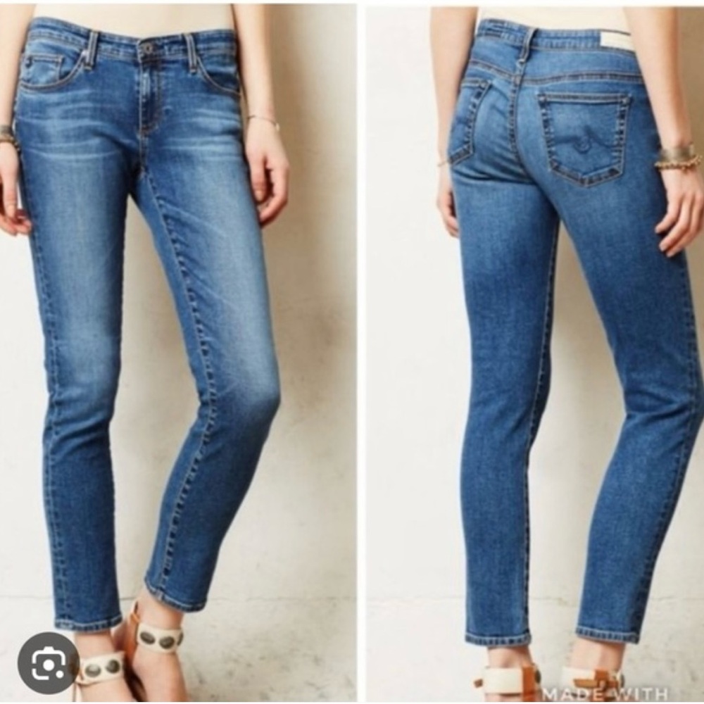 AG Adriano Goldschmied jeans size 26 The Stevie Ankle Slim Straight Ankle Jeans‎